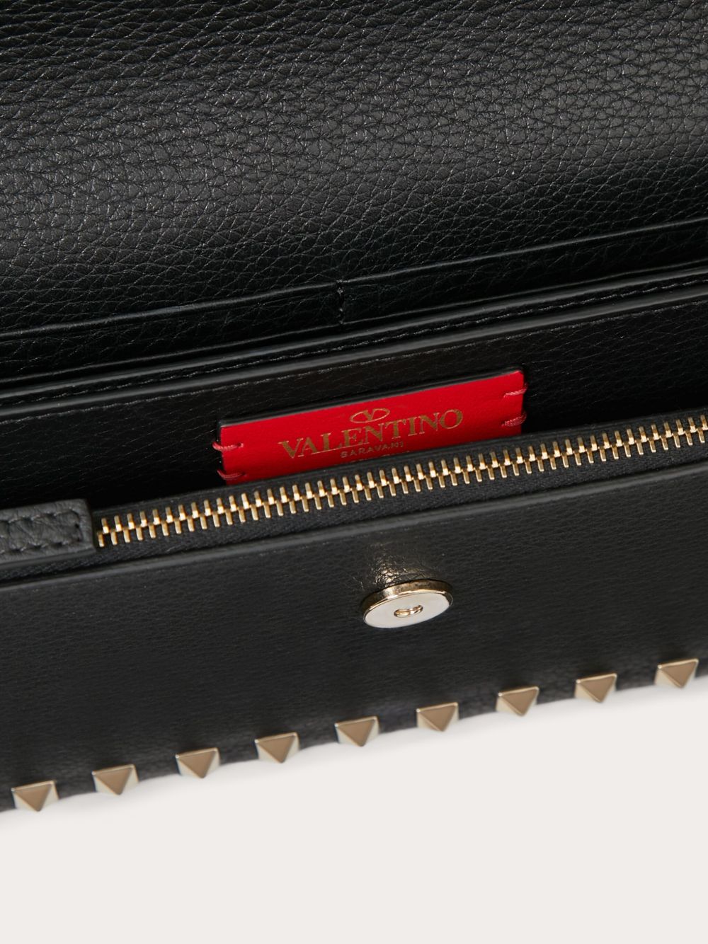 Valentino Garavani Rockstud leather clutch bag