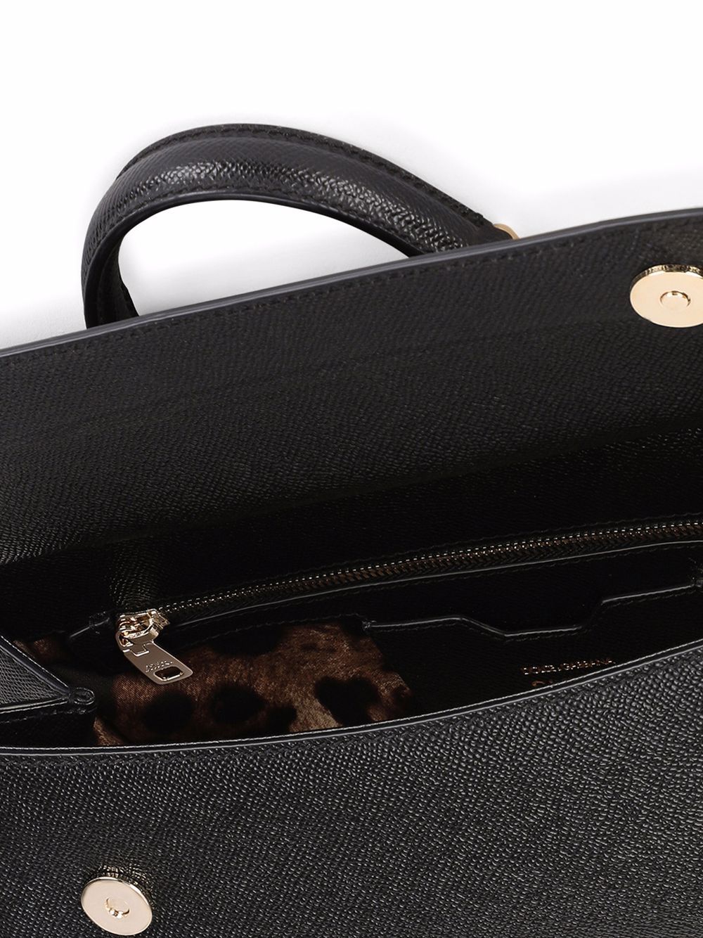 Borsa media in pelle Sicily di Dolce &amp; Gabbana con manico superiore 