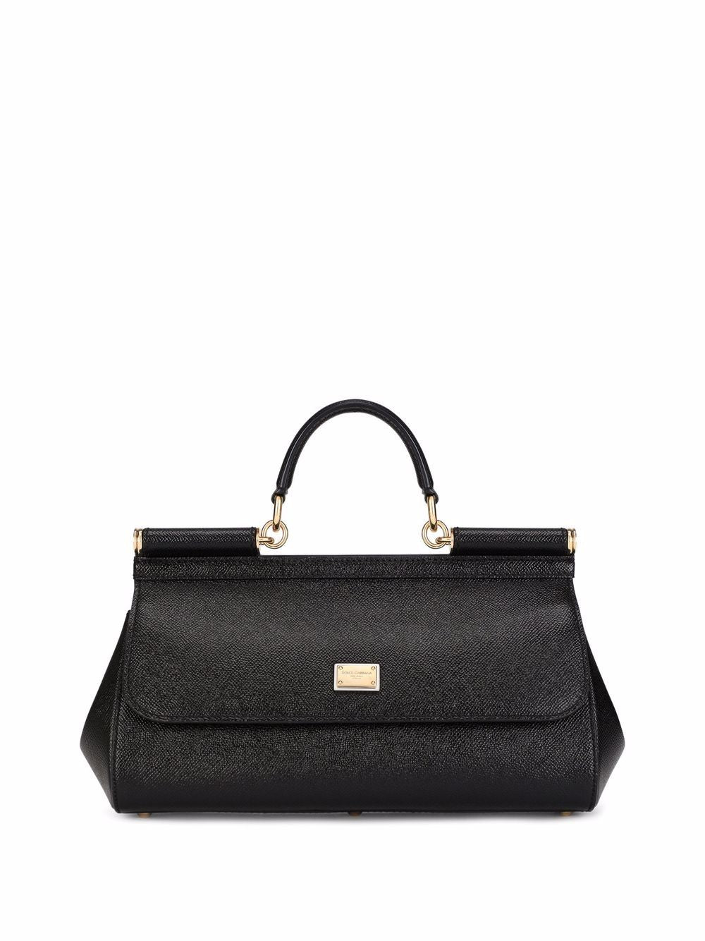 Borsa media in pelle Sicily di Dolce &amp; Gabbana con manico superiore 