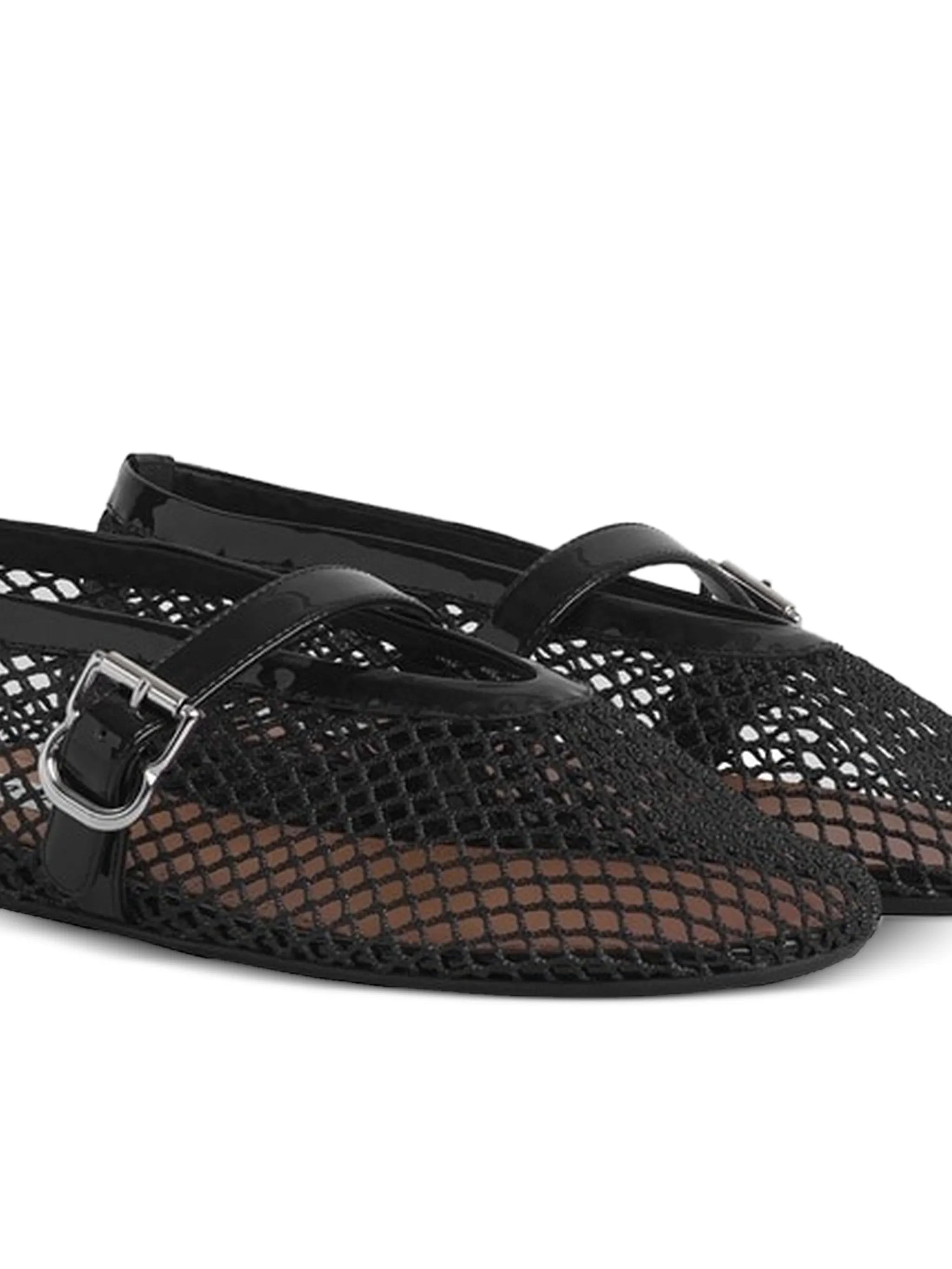Alaïa Fishnet Ballet Flats