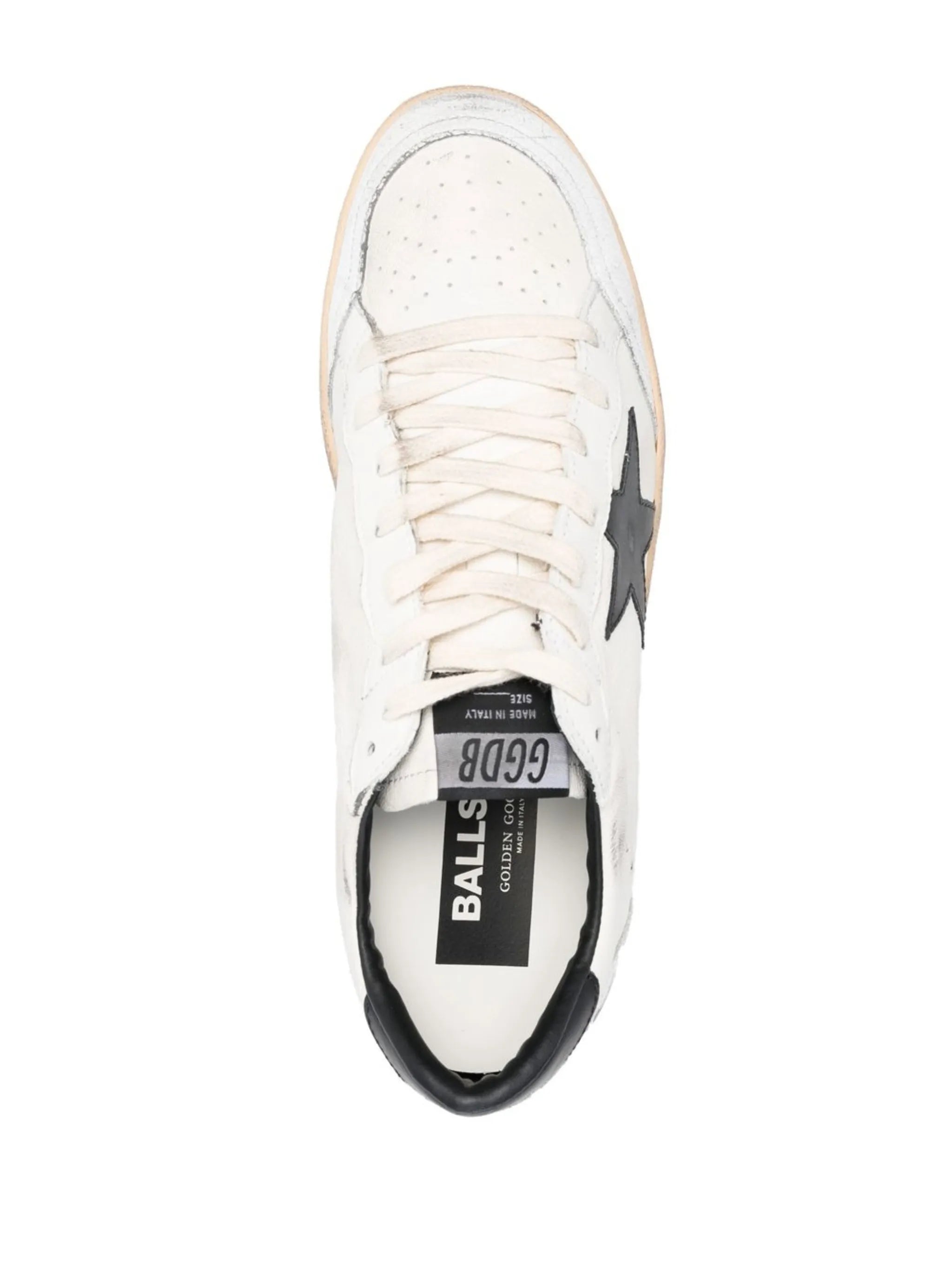 Golden Goose Ball Star Distressed-effect Sneakers