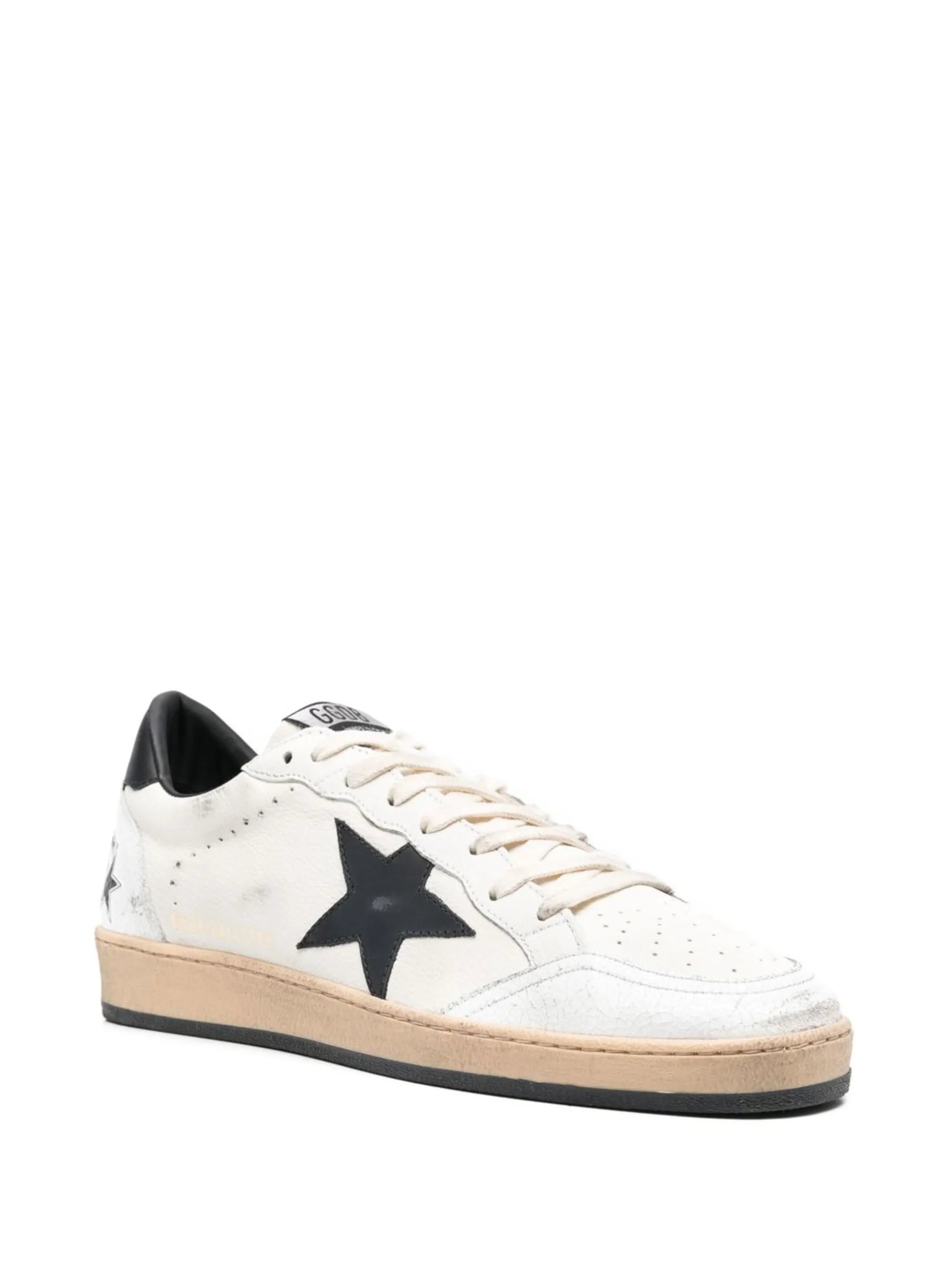 Golden Goose Ball Star Distressed-effect Sneakers