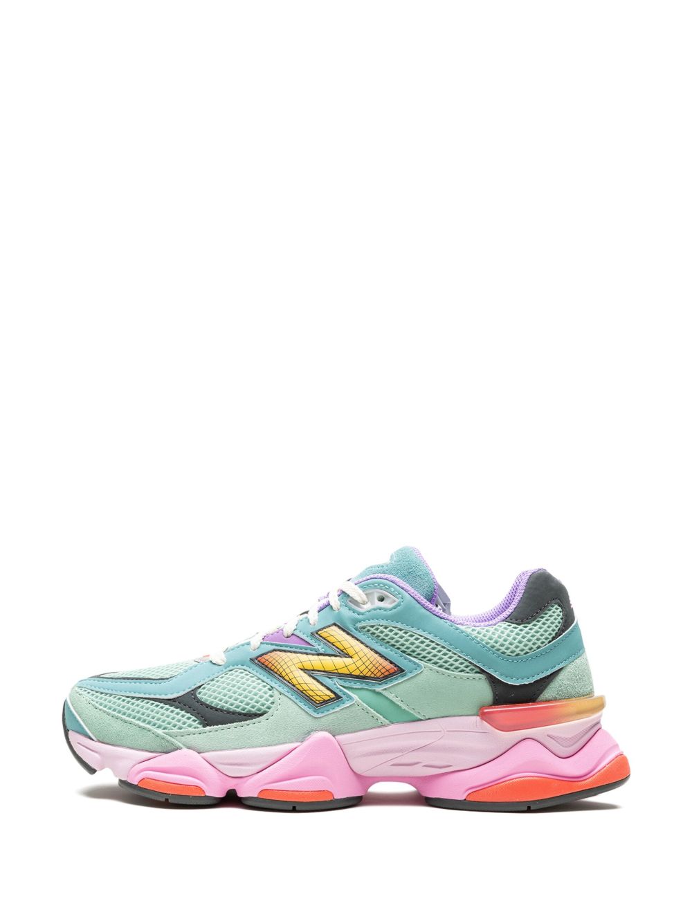 New Balance 9060 "Sage Leaf/Neo Flame" sneakers
