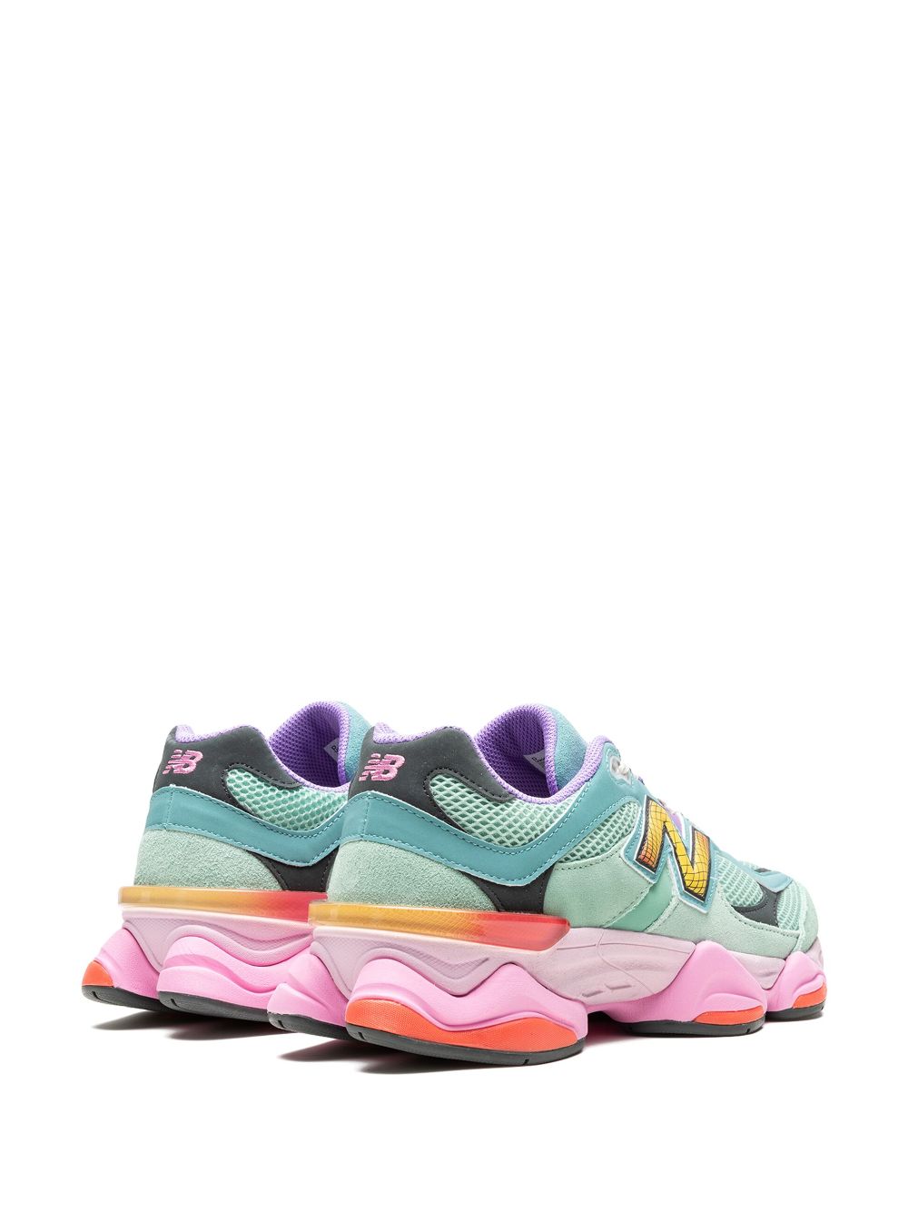 New Balance 9060 "Sage Leaf/Neo Flame" sneakers