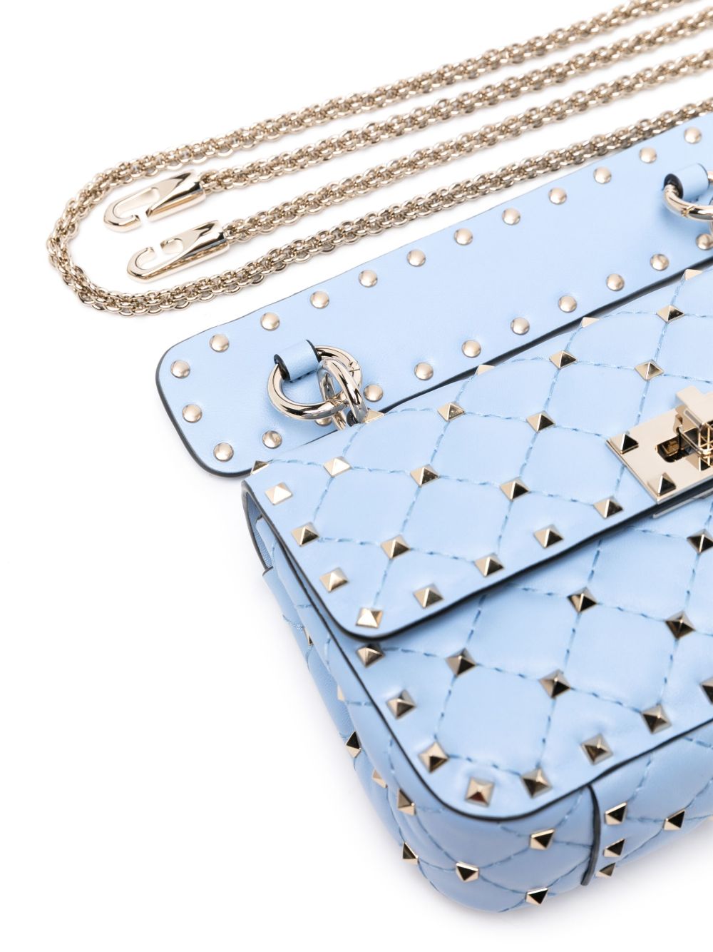 Borsa tote in pelle Valentino Garavani Rockstud Spike 