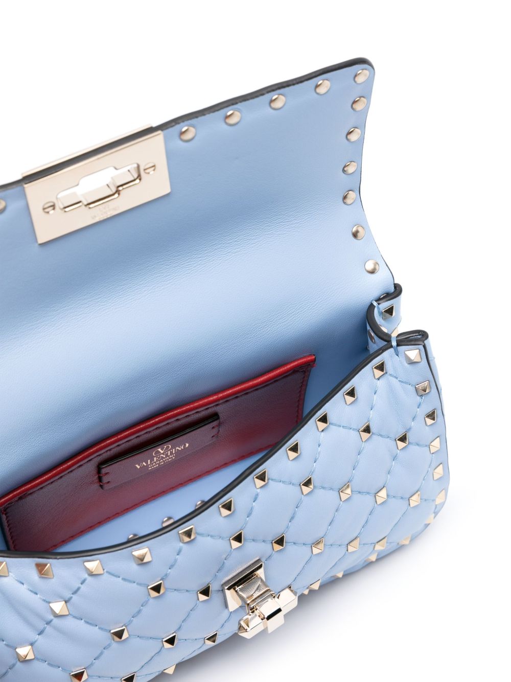 Borsa tote in pelle Valentino Garavani Rockstud Spike 
