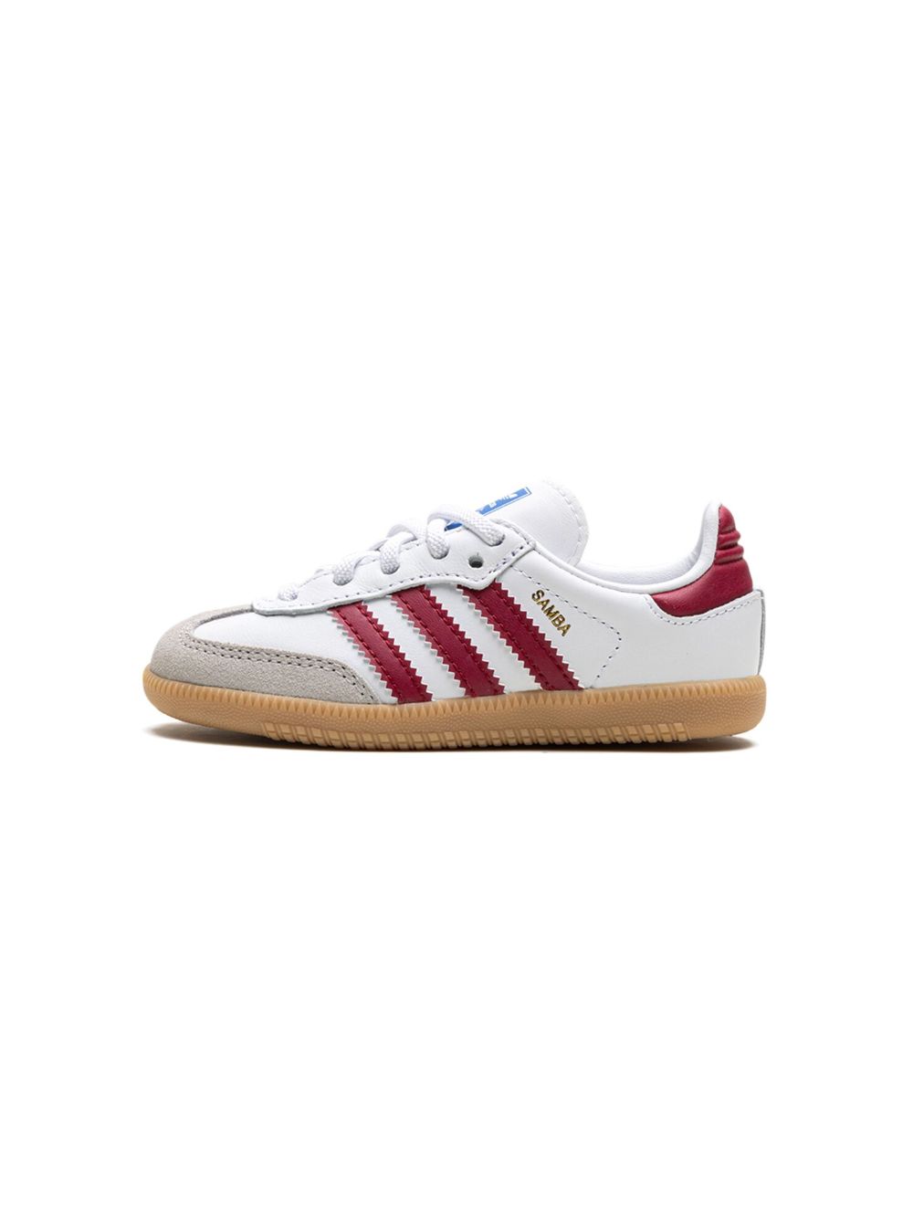 adidas Kids Samba OG EL I "Burgundy/Gum" sneakers
