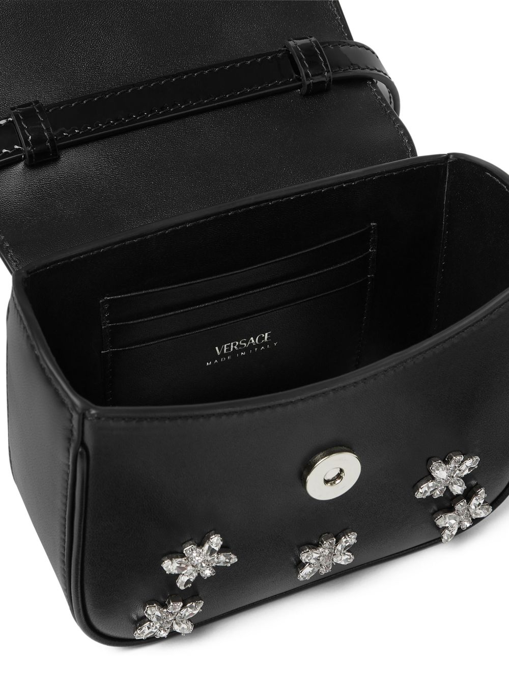 Borsa mini Versace La Medusa in cristallo 