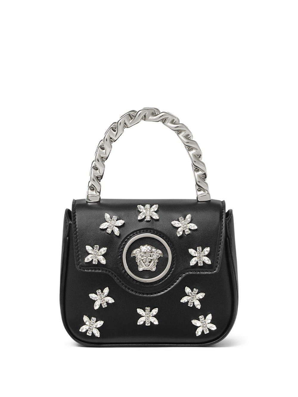 Borsa mini Versace La Medusa in cristallo 