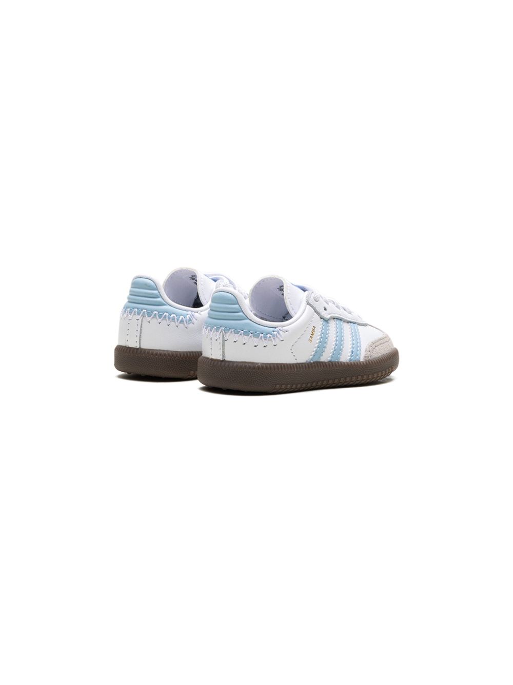 adidas Kids Samba OG "Cloud White/Clear Sky/Blue" sneakers