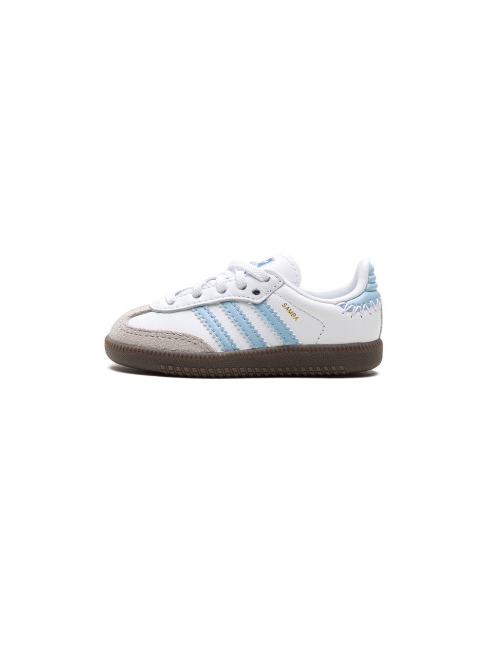 adidas Kids Samba OG "Cloud White/Clear Sky/Blue" sneakers