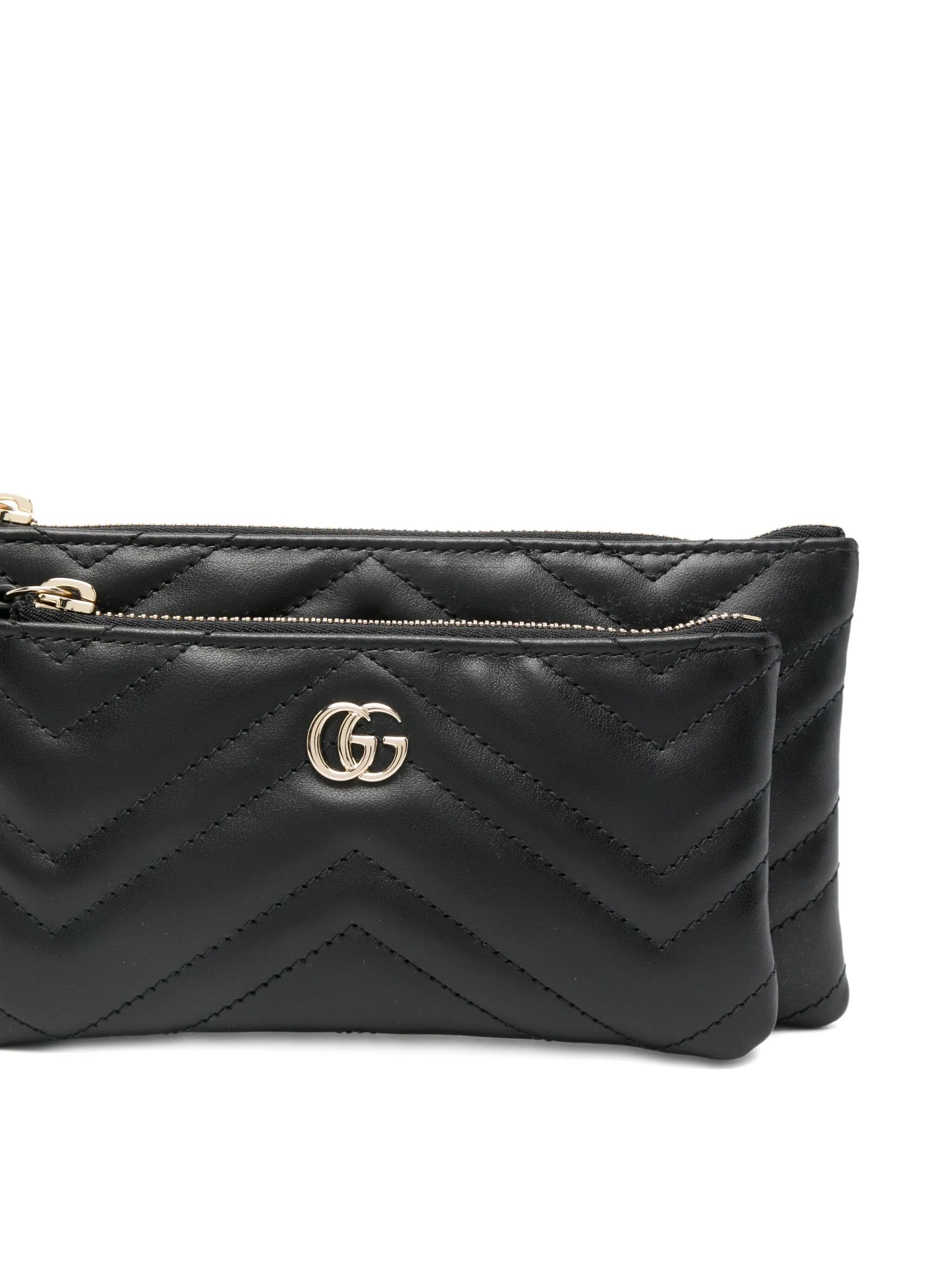 Gucci Quilted Chain Clutch Bag