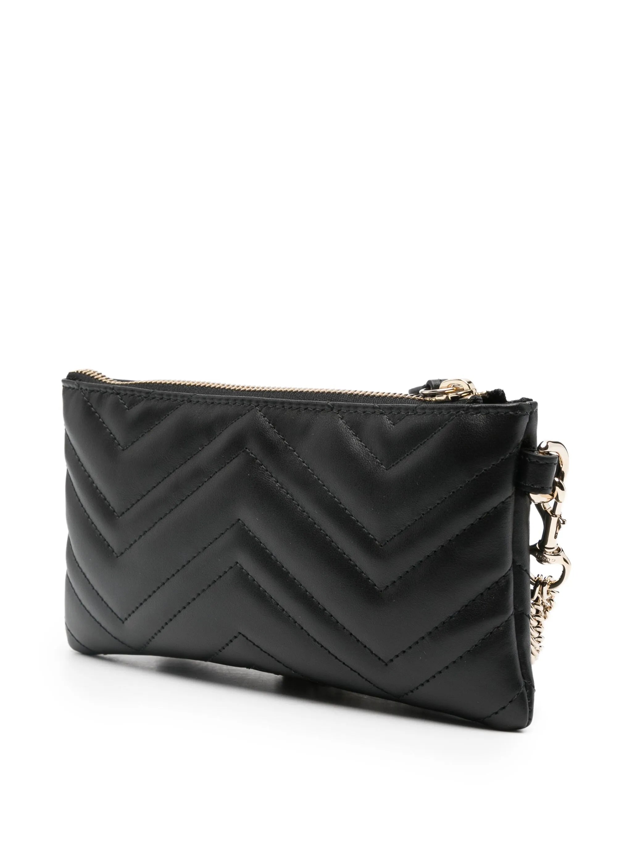 Gucci Quilted Chain Clutch Bag