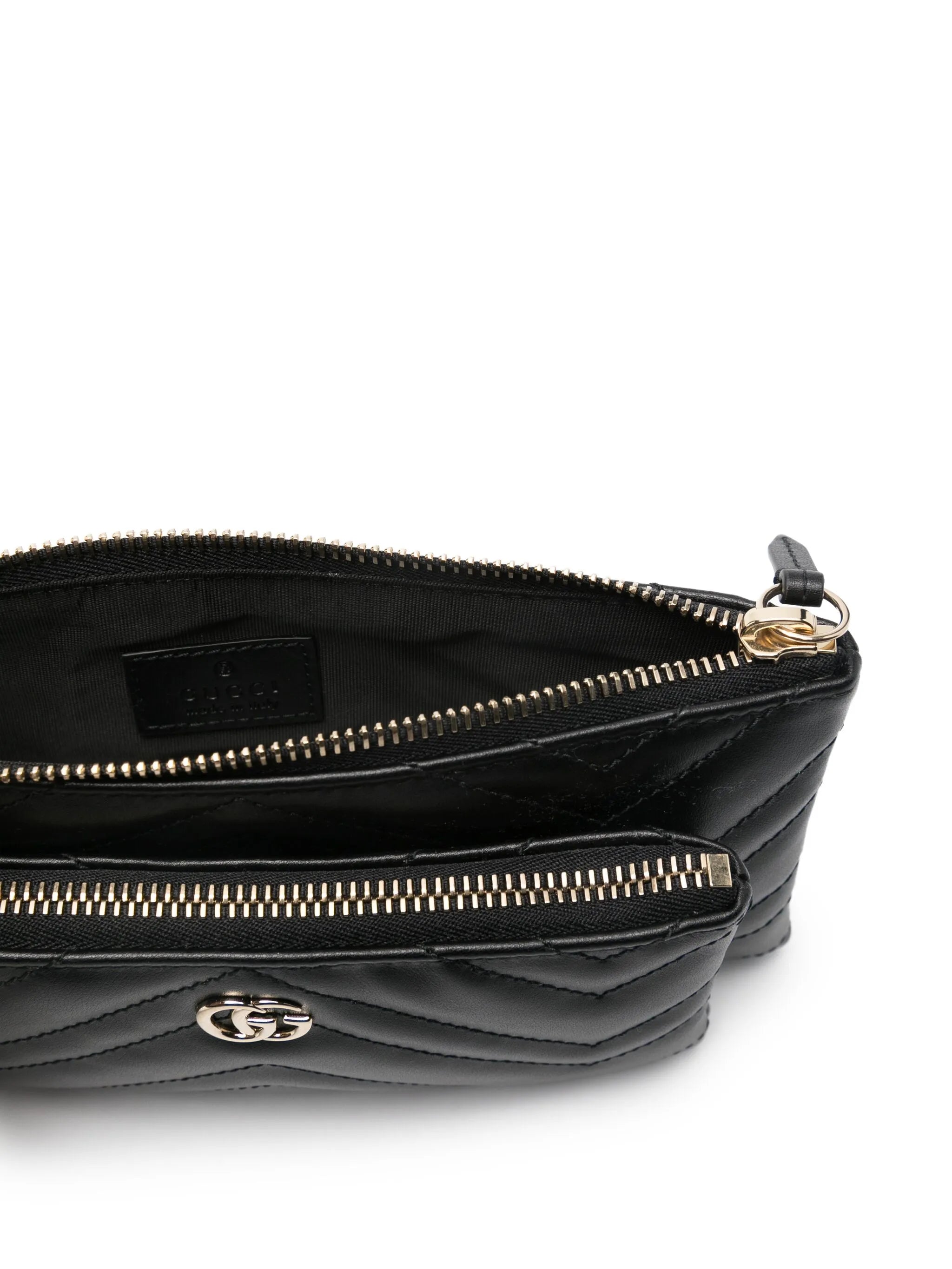 Gucci Quilted Chain Clutch Bag