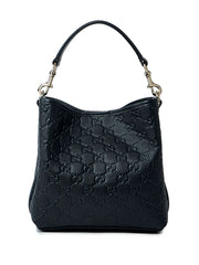 Gucci Small GG Emblem Leather Tote Bag