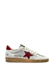 Golden Goose Ball Star Silver-tone Sneakers