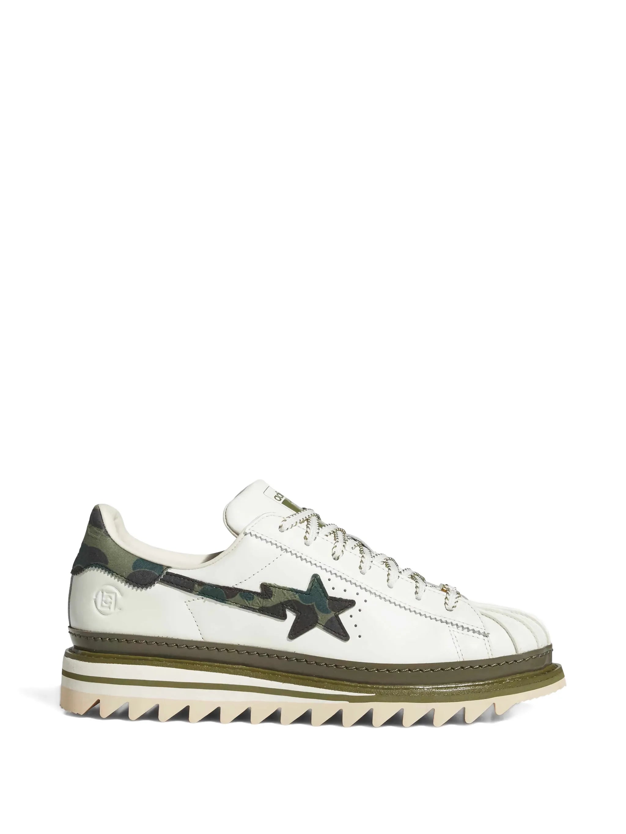 Adidas Clot x Bape® Camouflage Star Low-tops Sneakers