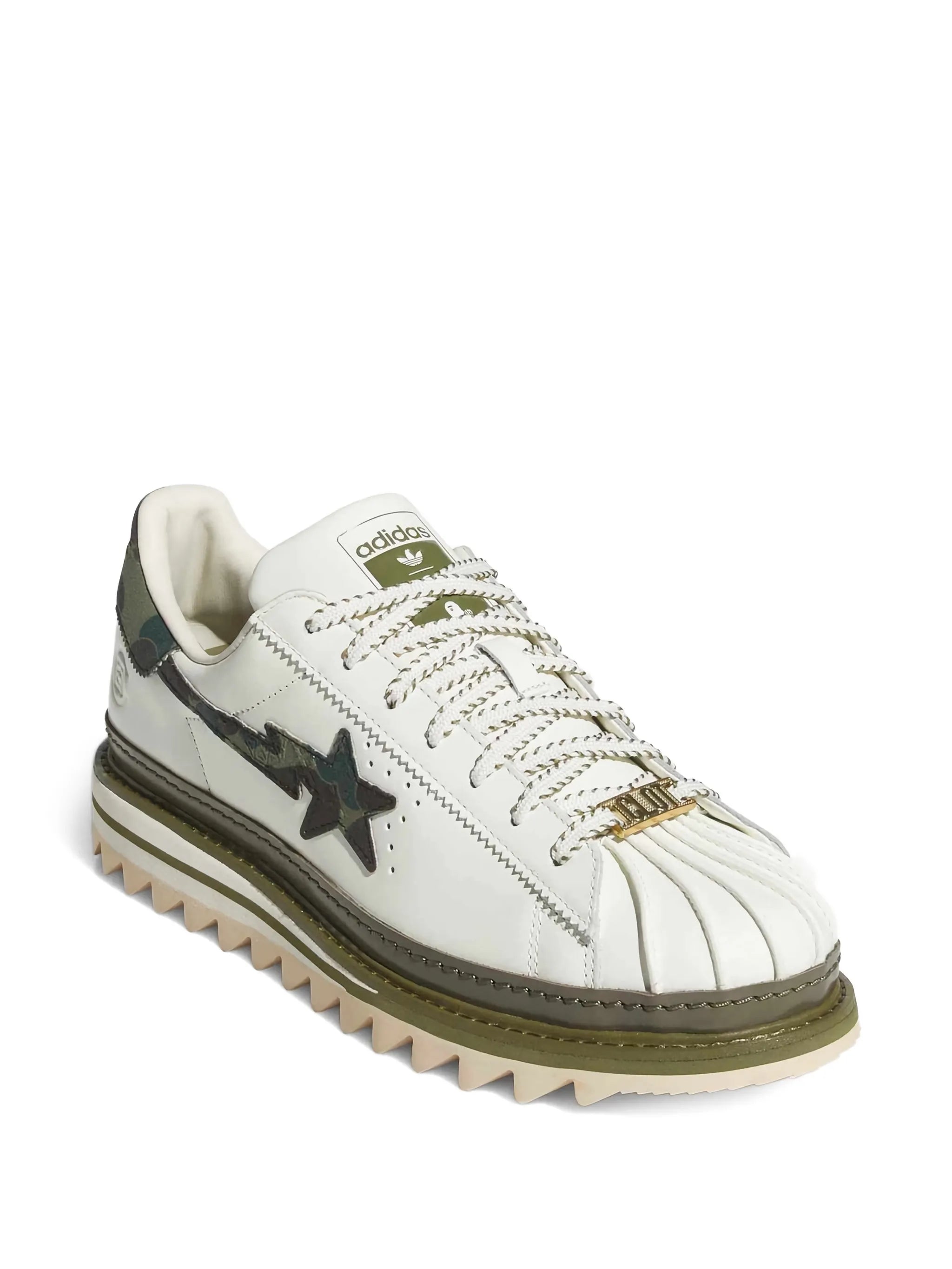Adidas Clot x Bape® Camouflage Star Low-tops Sneakers