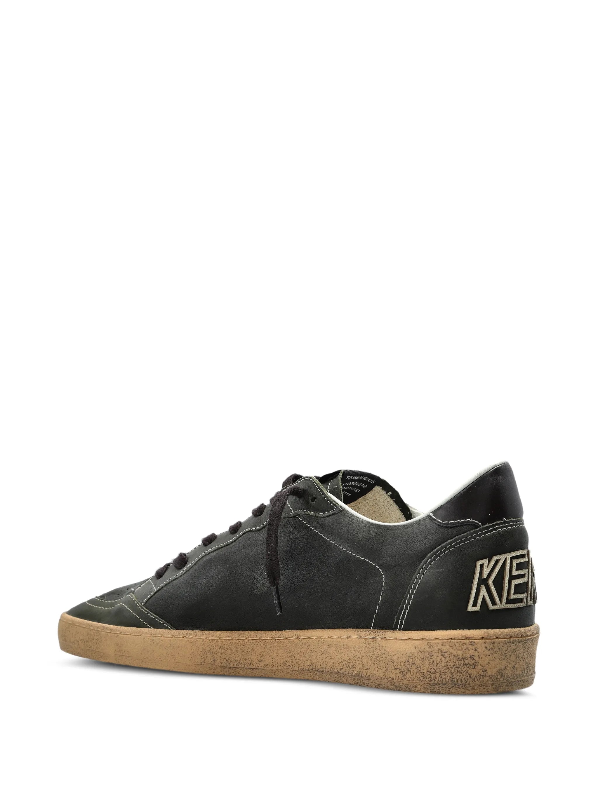 Golden Goose Ball Star distressed-effect Dark Green sneakers