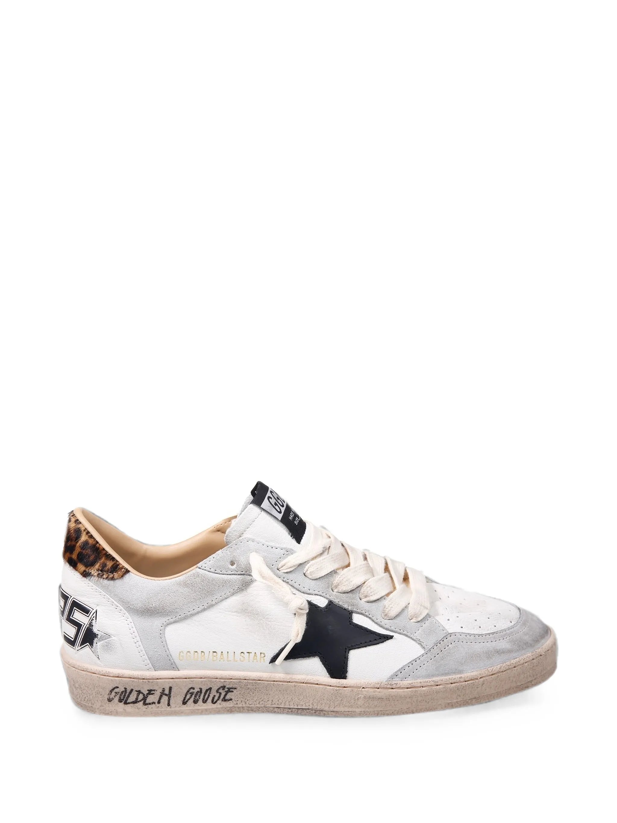 Golden Goose Ball Star Leopard-print Sneakers