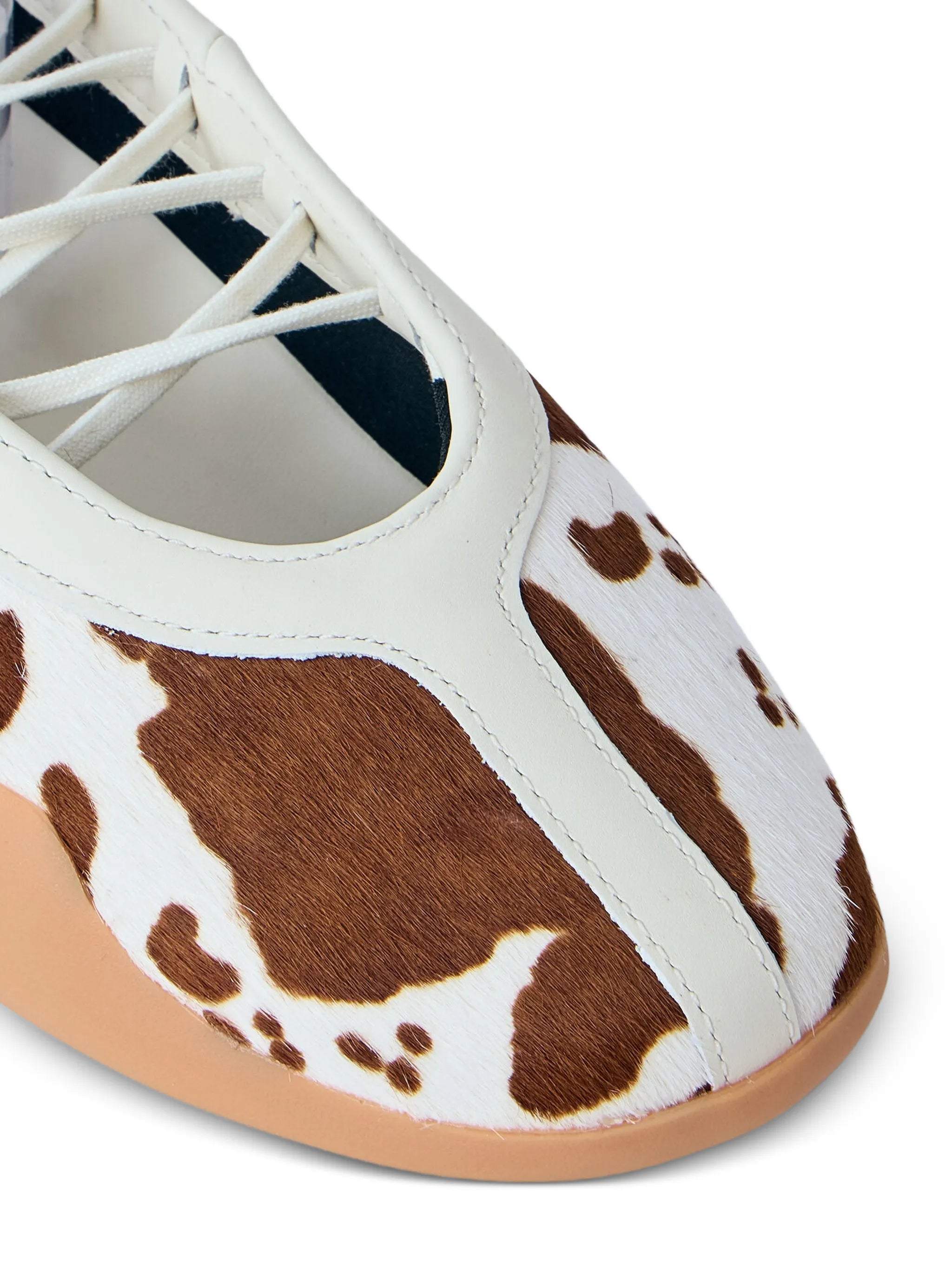 Adidas Taekwondo Mei Cow-print Ribbon-tie Ballet Flats