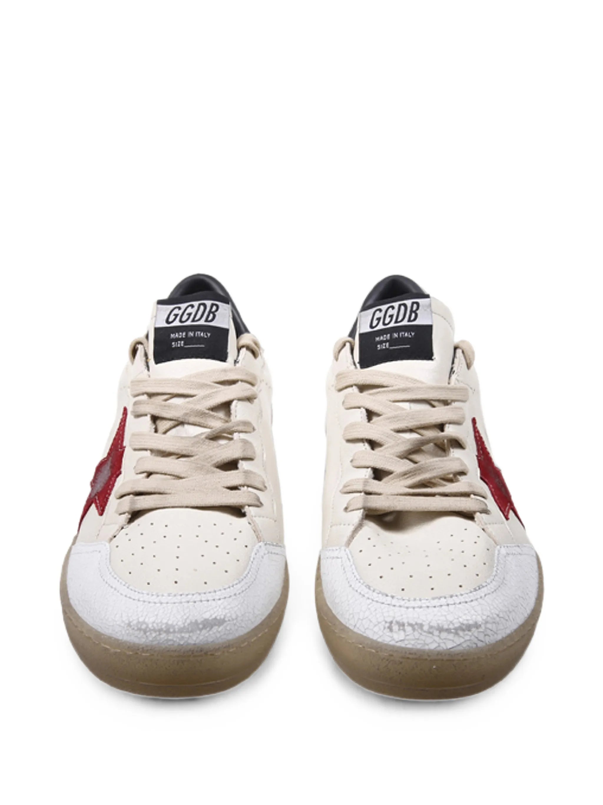 Golden Goose Ball Star White Calf Leather Sneakers
