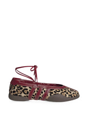 Adidas Mei Taekwondo Leopard-print Lace-up Sneakers