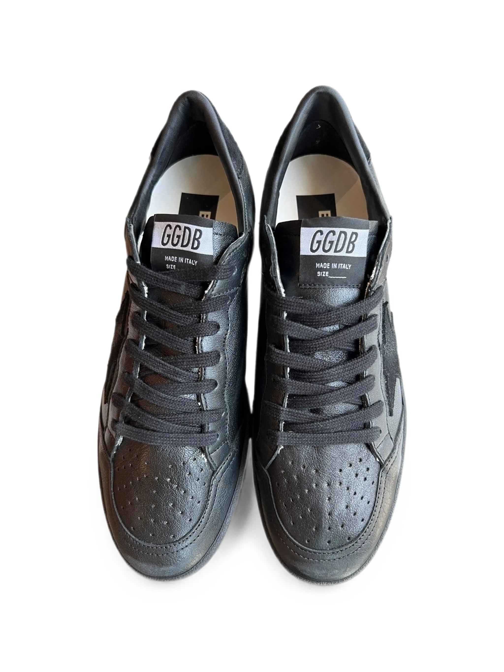Golden Goose Ball Ball Star Leather Black Sneakers