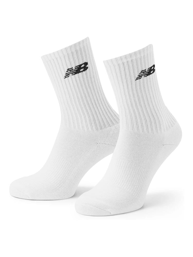 New Balance White Everyday Crew Socks 3 Pack